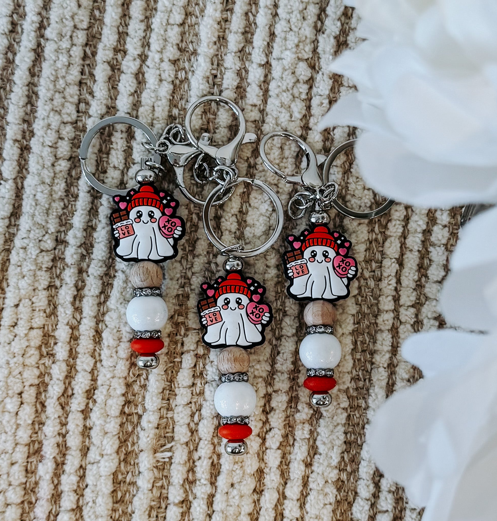 Candy Ghost Bar Keychain