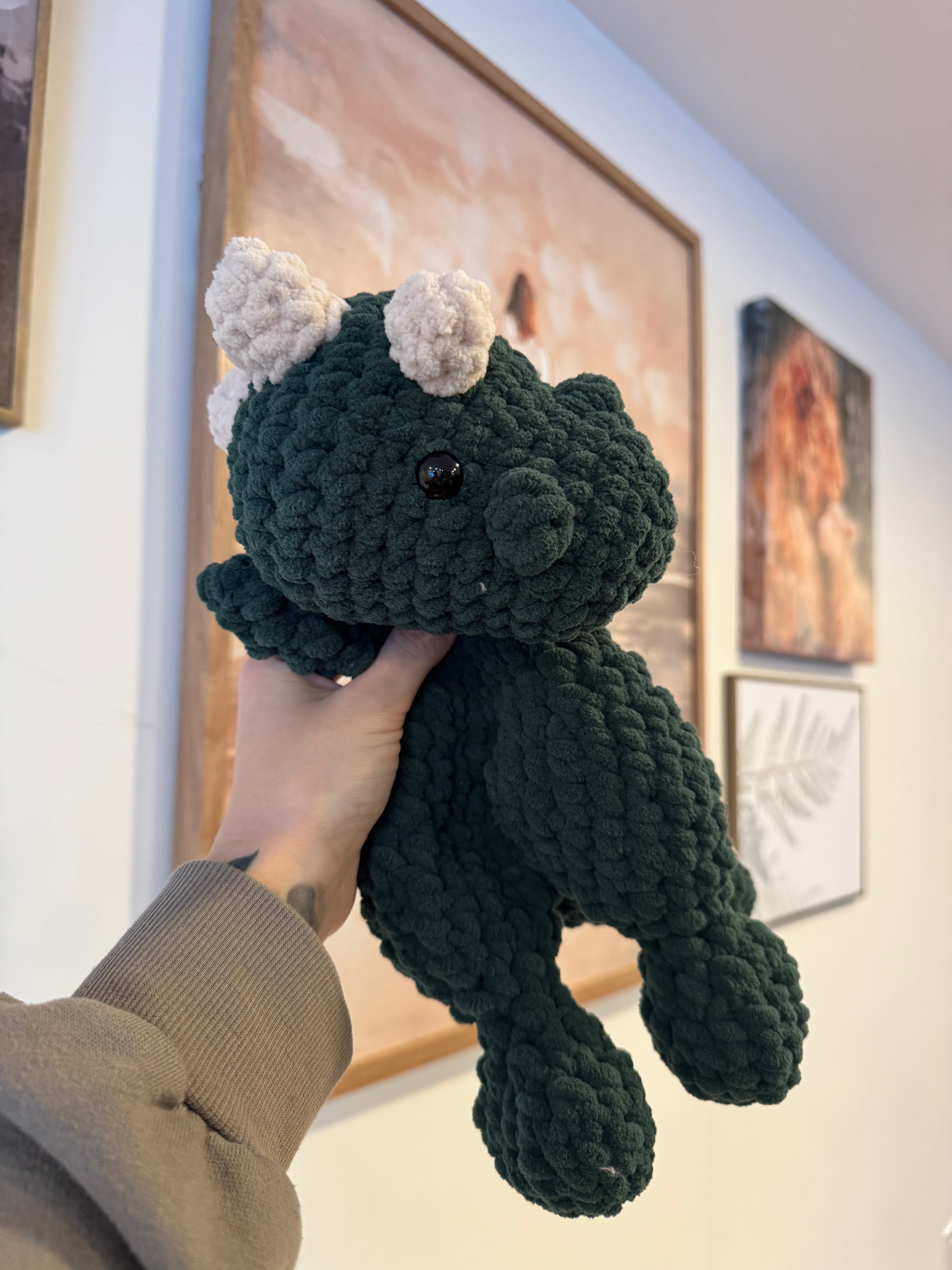 Benji the Green Dino Lovey