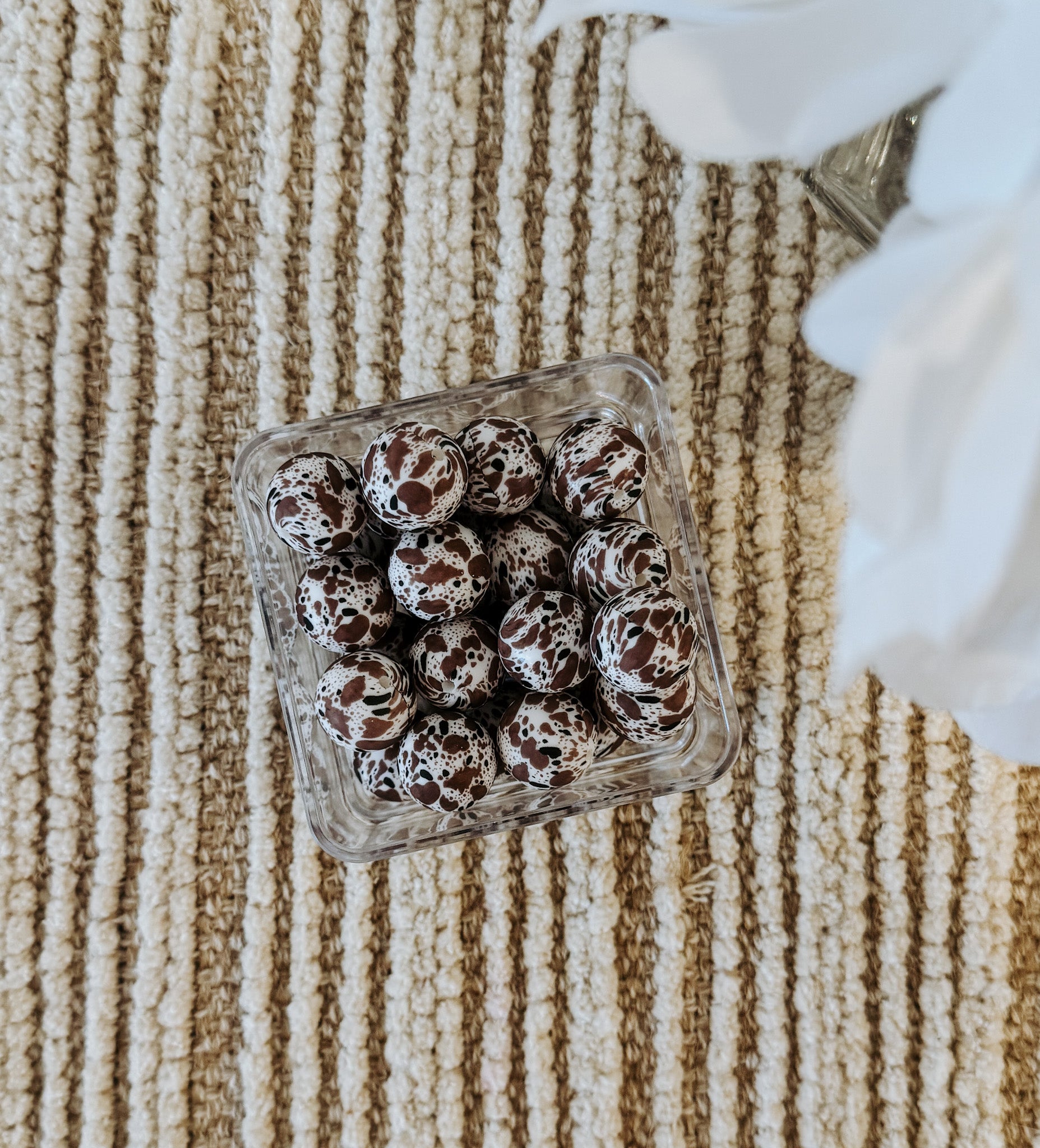 Highland Cow Print 19mm Bead [SINGLE]