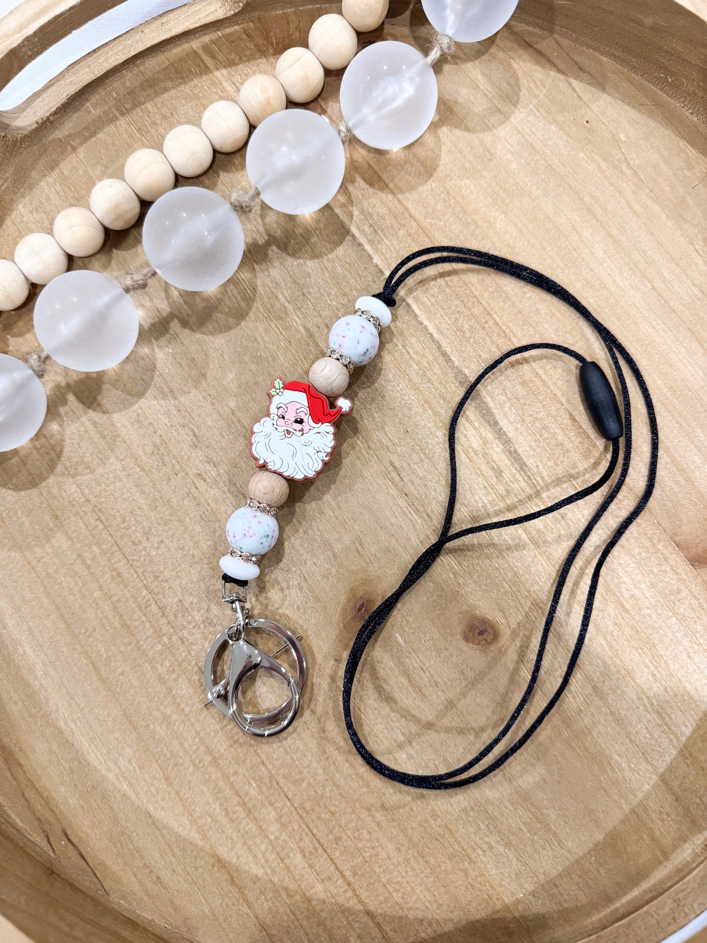 Red Santa Lanyard