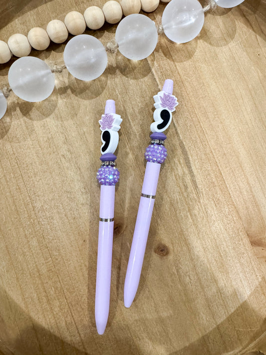 Purple Lotus NON-Refillable Pen