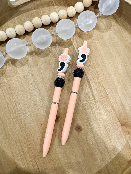 Coral Lotus NON-Refillable Pen