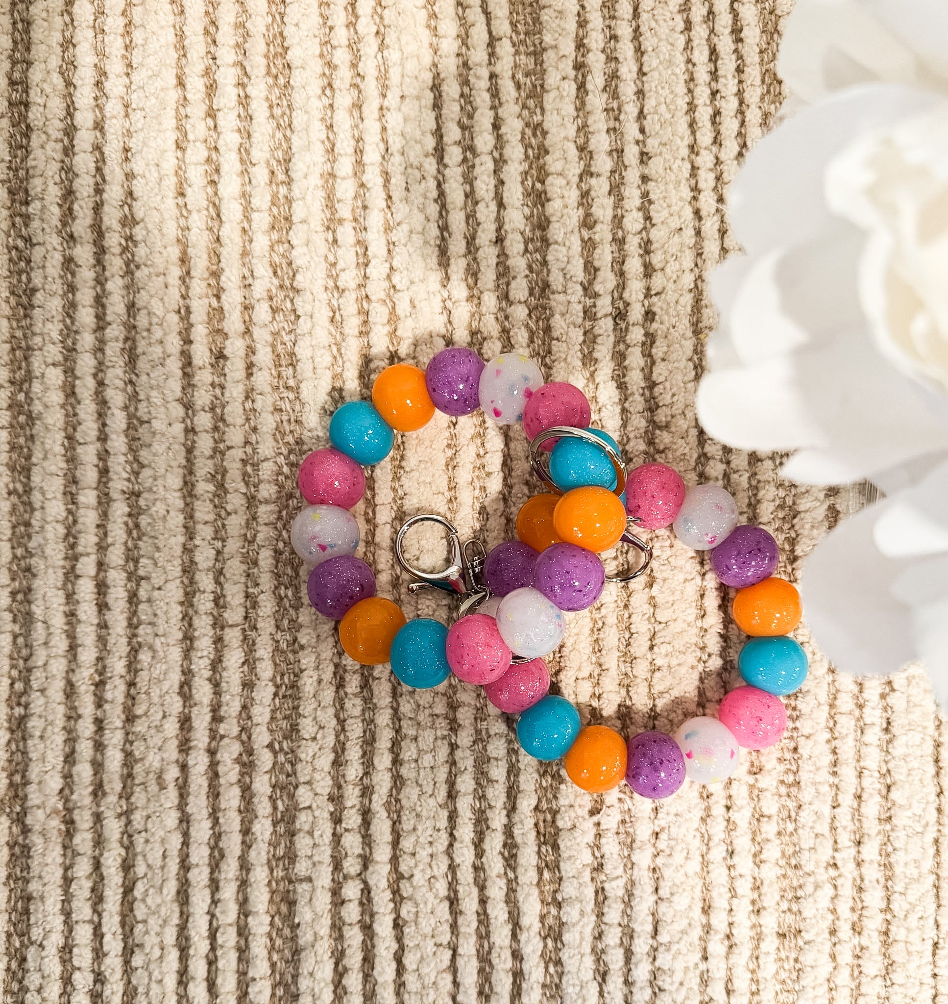 Summer Fun Glitter Wristlet