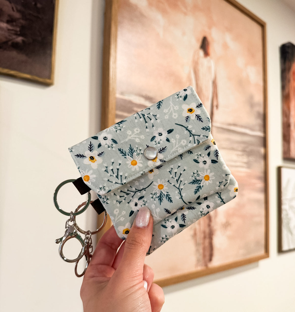 Blue Daisy Card Holder