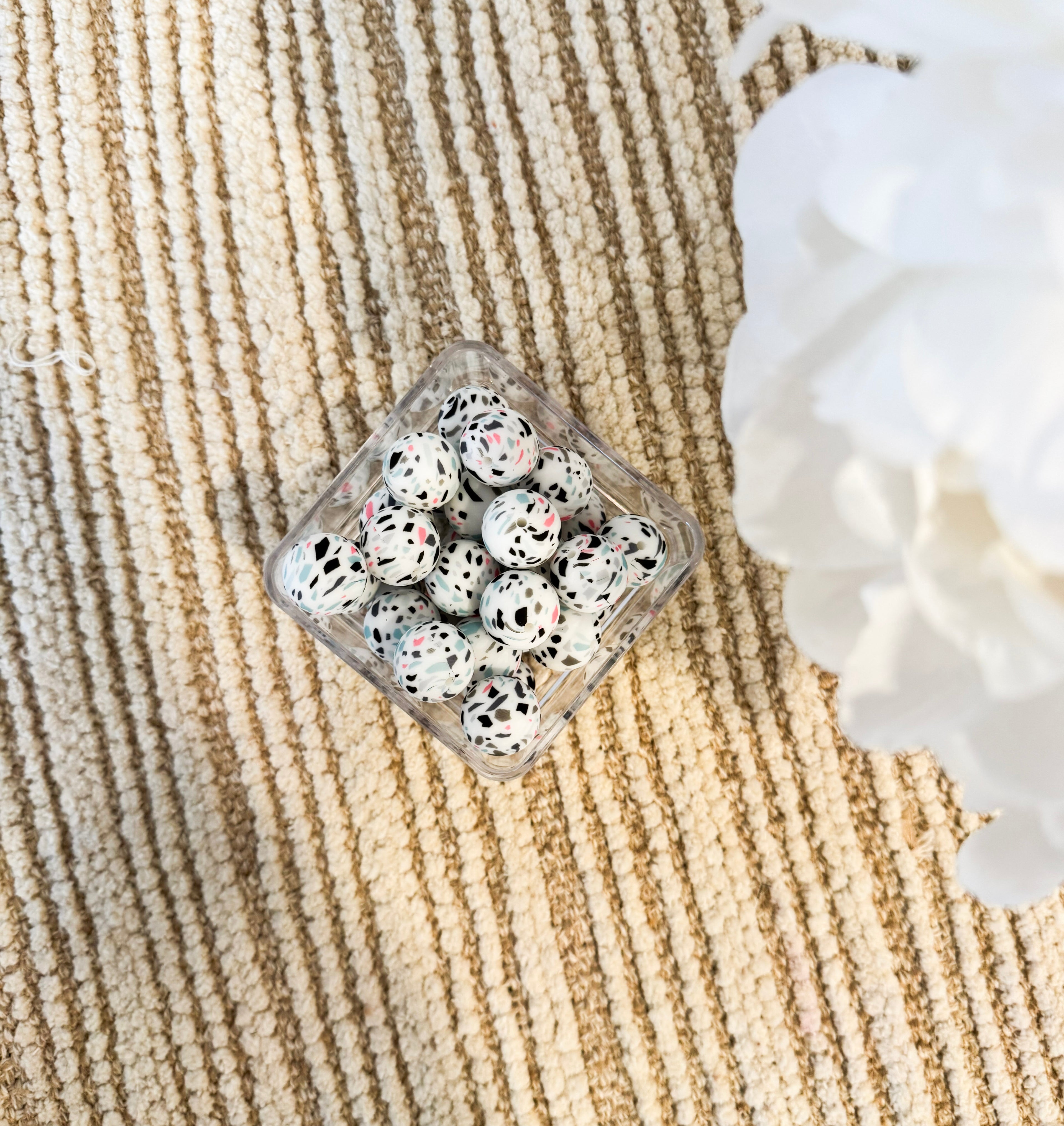 Terrazzo [Single] 19mm Round Bead