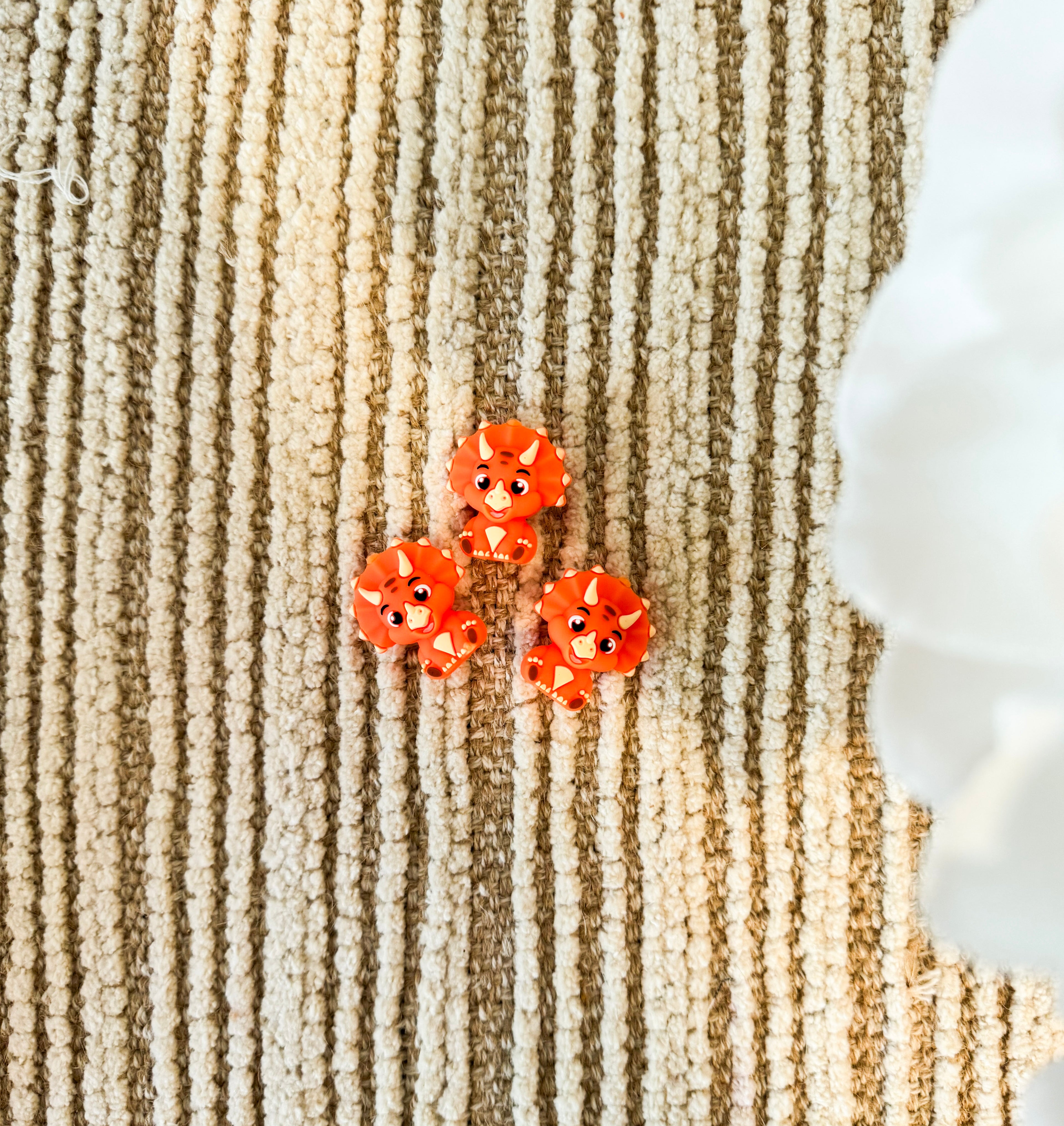 3D Triceratops [Single] Focal Bead