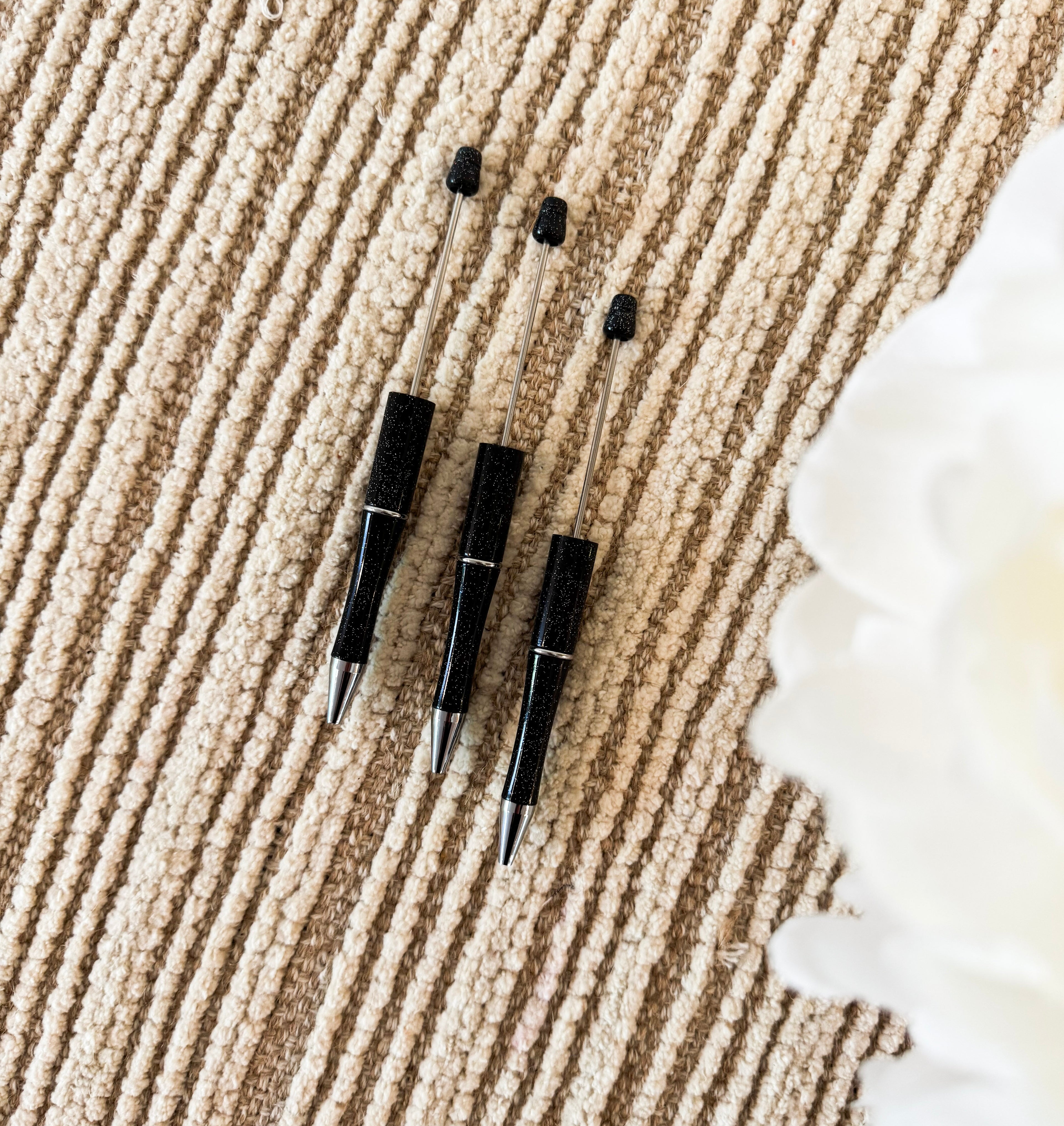 Glitter Black [Single] Refillable Pen