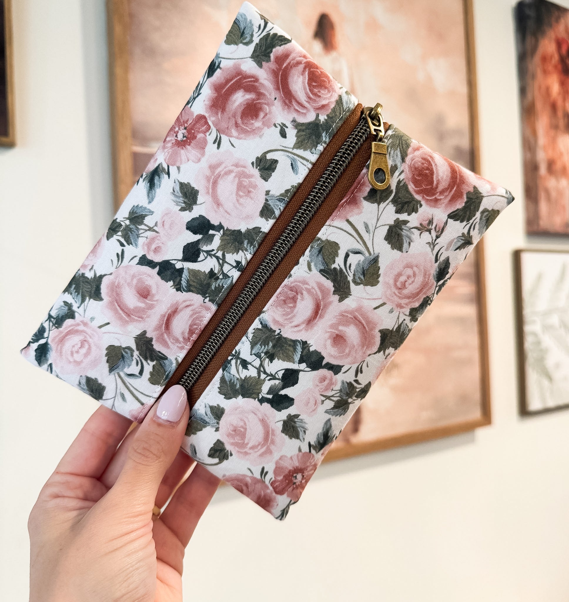 Pink Roses Book Buddy