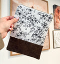 Black and White Floral Everyday Essential Bag