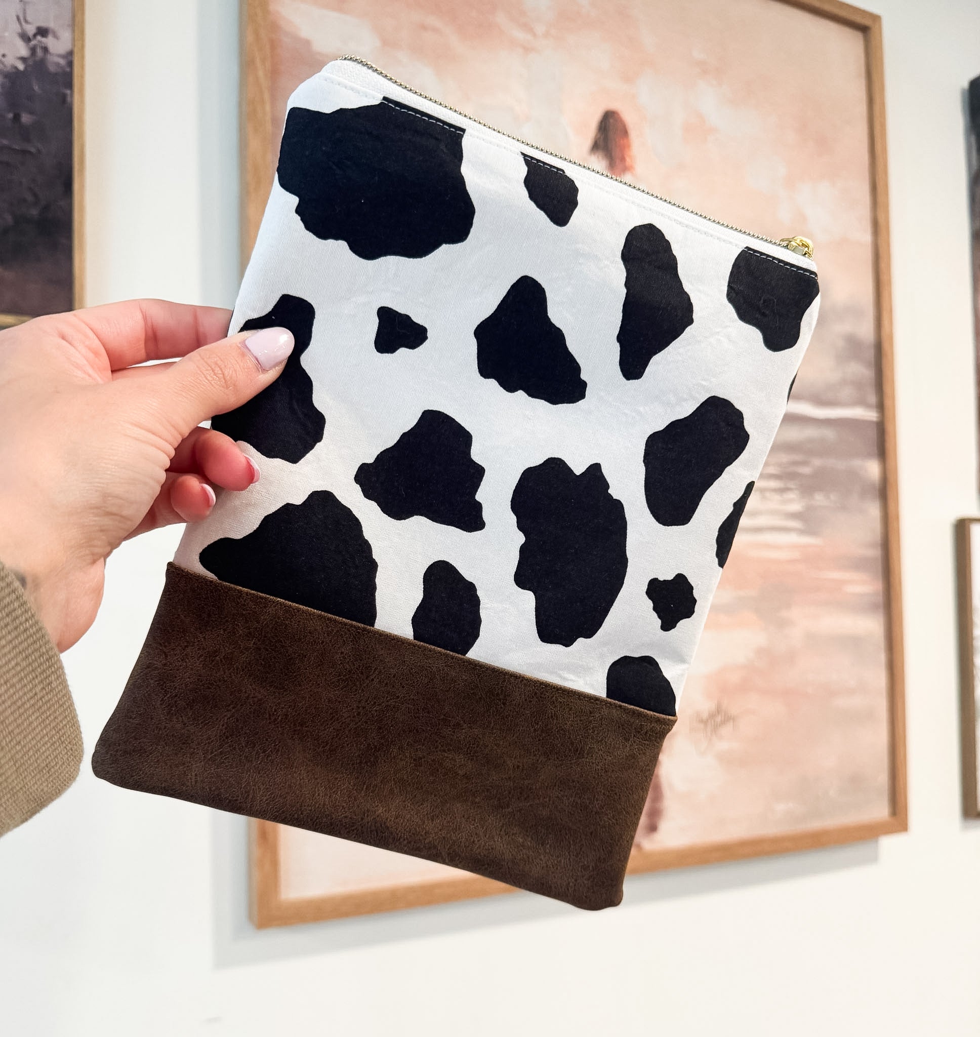 Cow Print Everyday Essential Bag