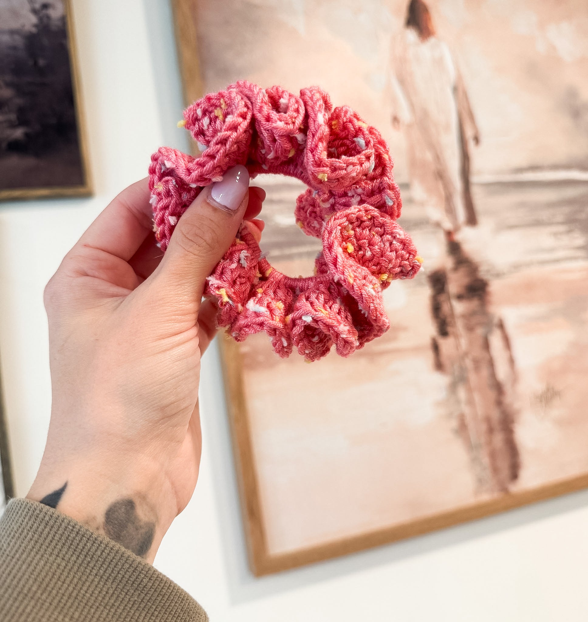 Summer Confetti Scrunchie