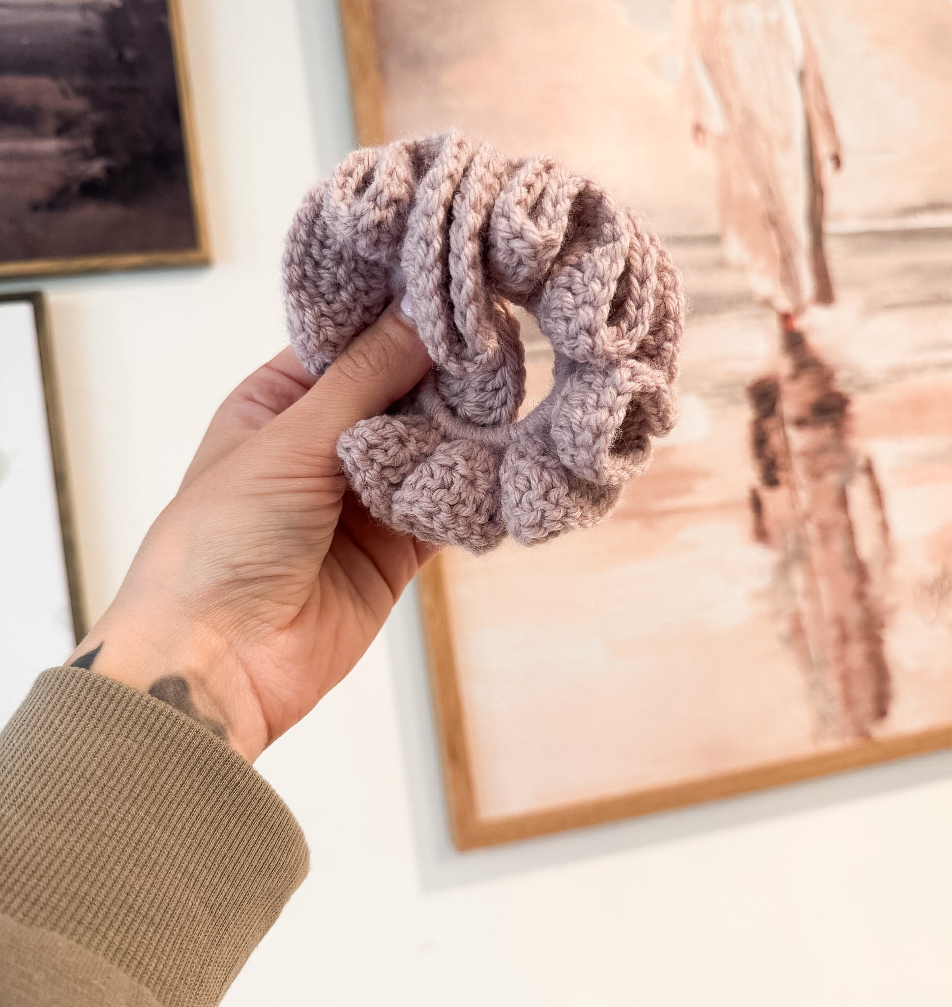 Dusty Mauve Scrunchie
