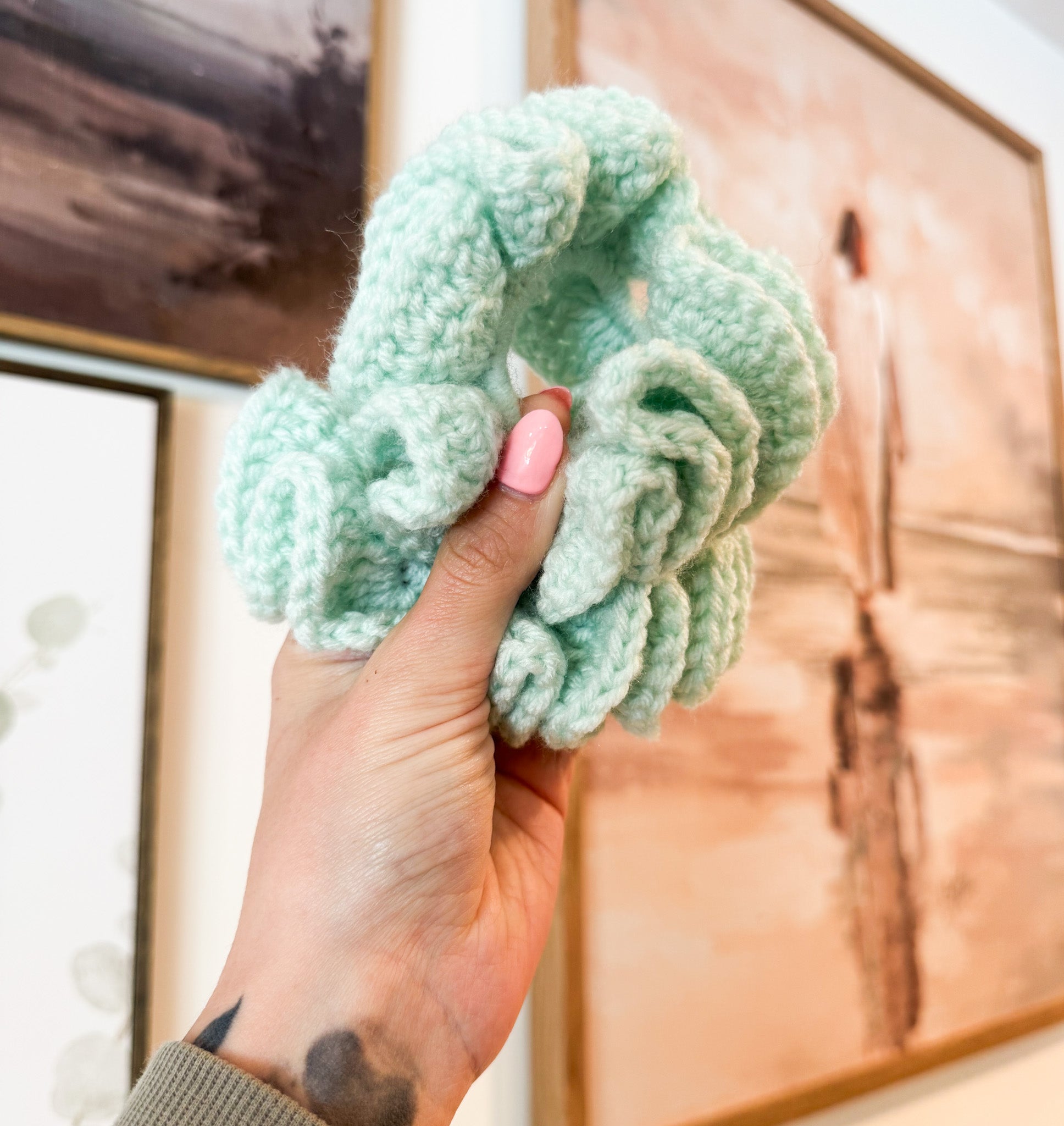 Mint Scrunchie