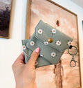 Light Sage Daisy Card Holder