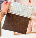 Green Goose Gingham & Pleather Whatever Bag
