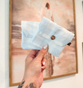 Light Blue Gingham Card Holder
