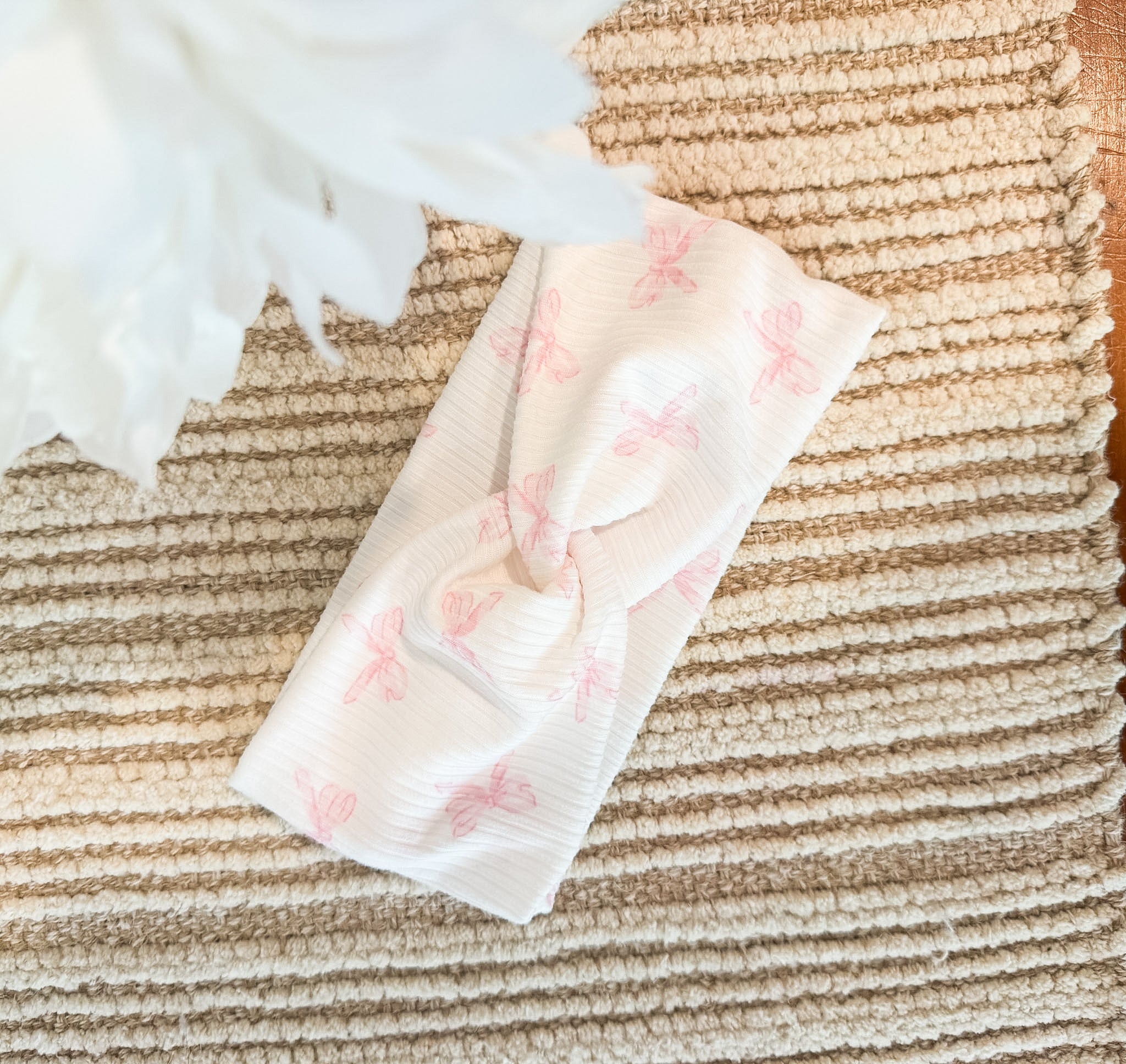 Pink Bows Headwrap