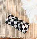Black Checkered Headwrap