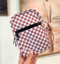Pink Checkered Crossbody Sling-BRIXLEY