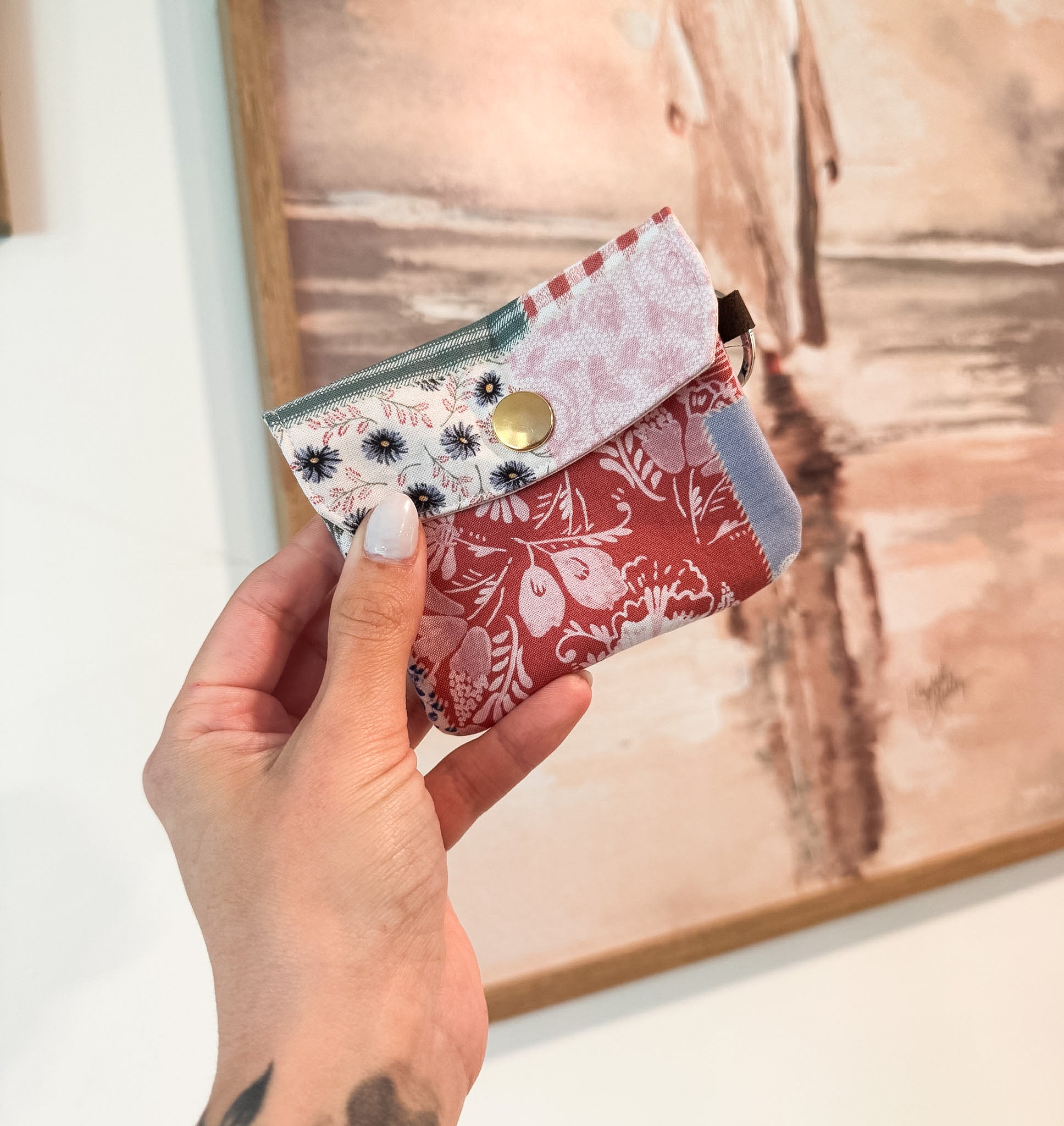 Vintage Patchwork Card Holder