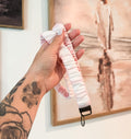 Pink Gingham Lanyard
