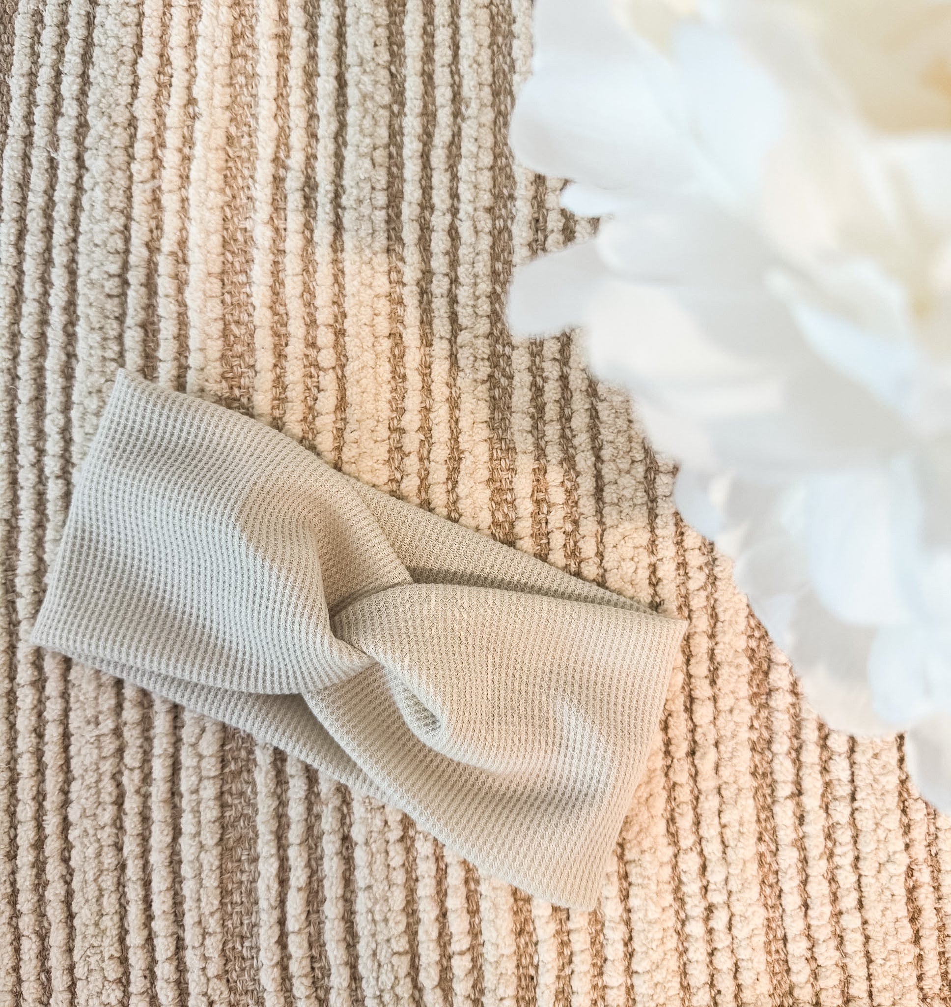 Ivory Heavy Knit Headwrap