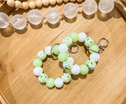 Green Splatter Mini Keychain