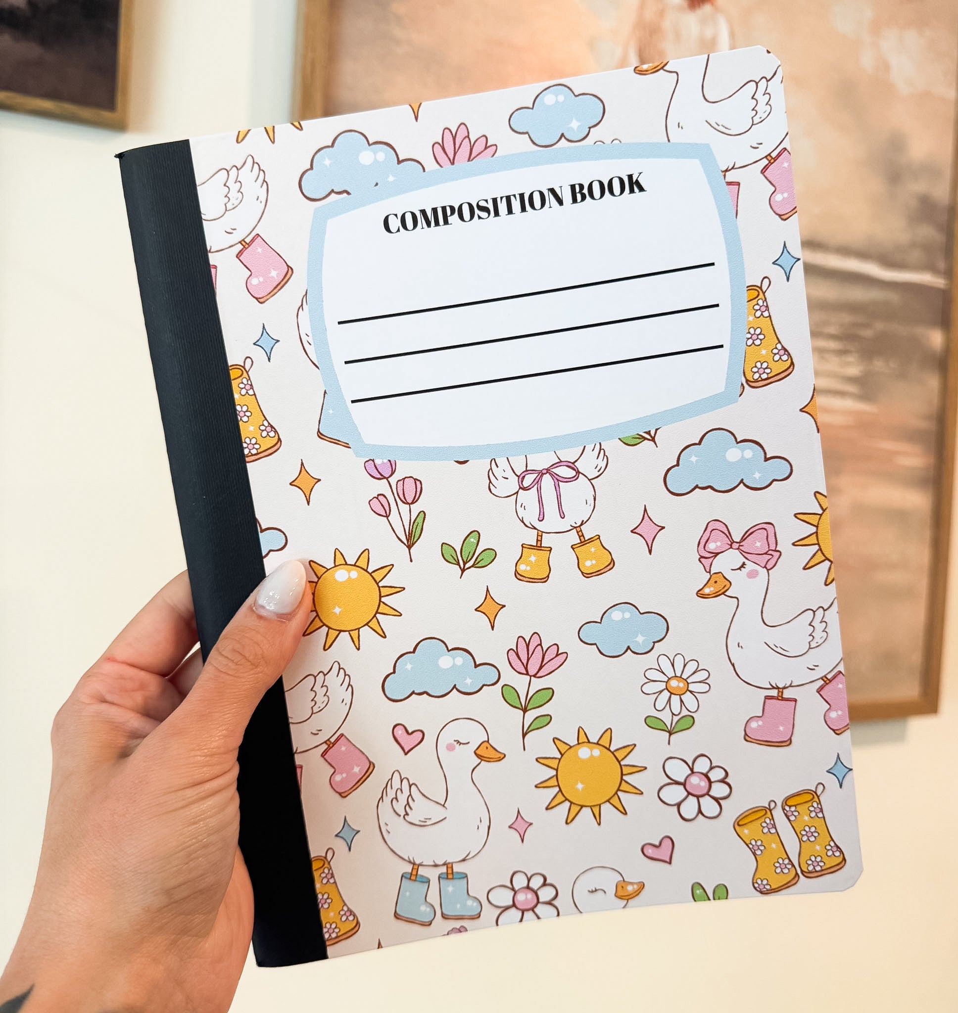 Rainboots Goose Notebook
