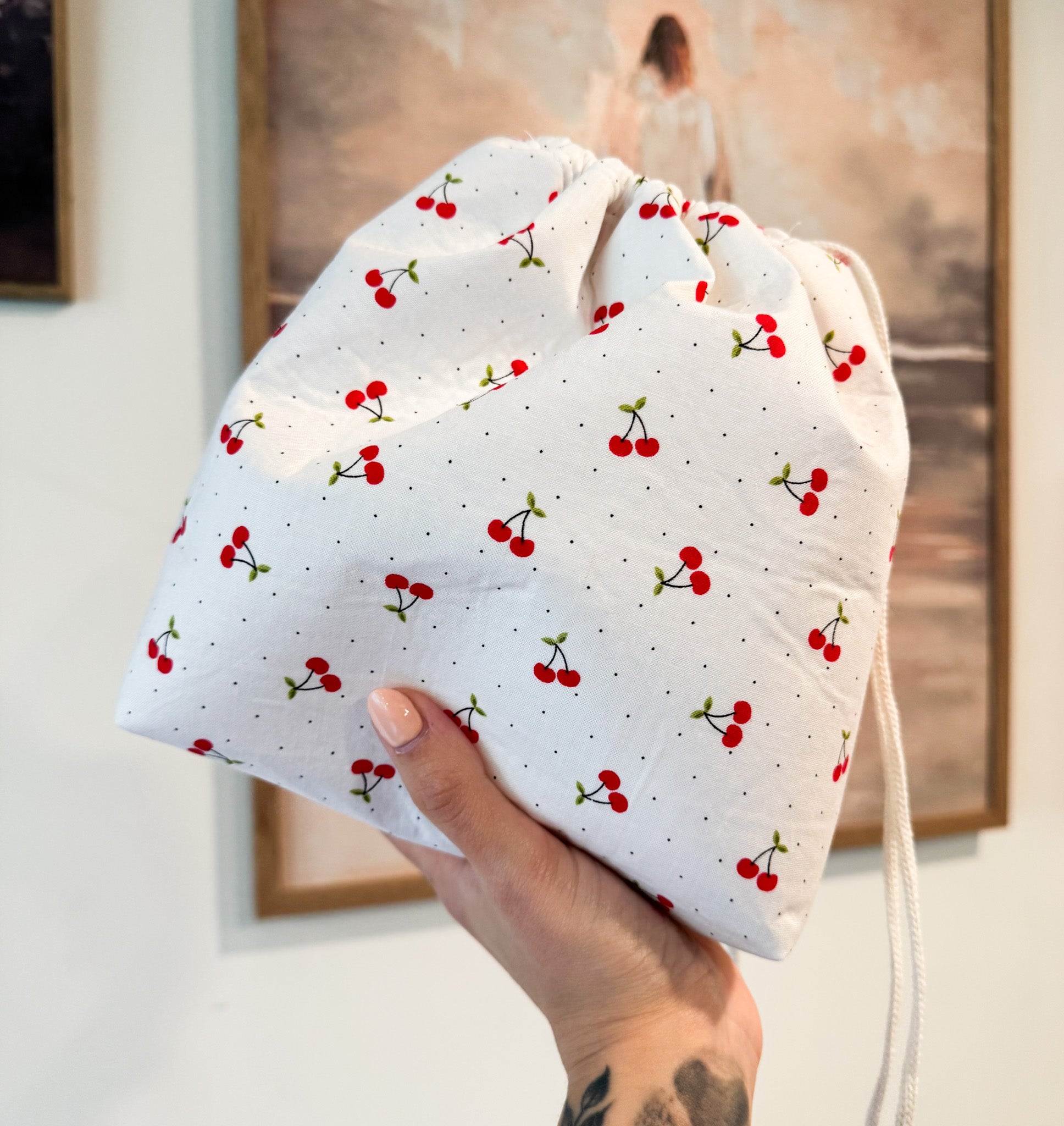 Cherries Scrunch & Go Bag