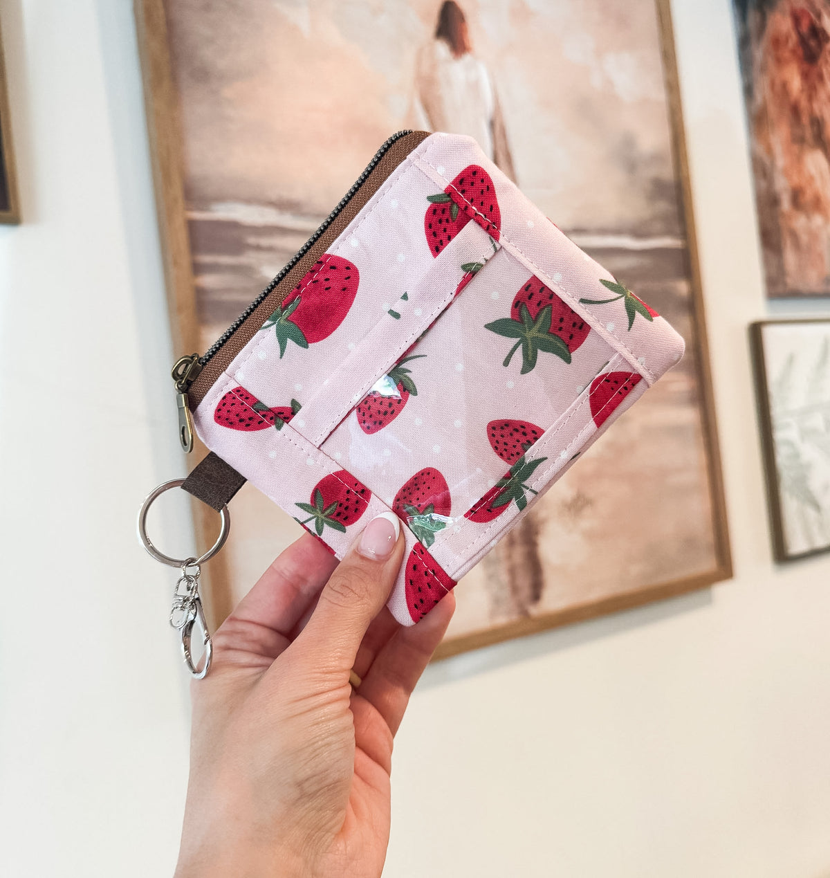 Strawberries ID Card Holder