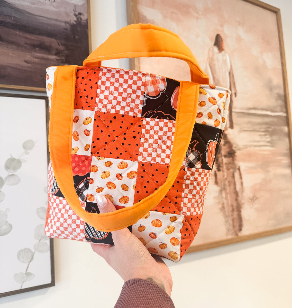 Halloween Patchwork Tote