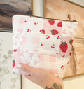 Strawberries Patchwork Zipper Pouch