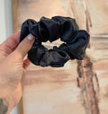 Black Satin Scrunchie