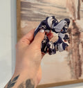 Boo Ghost Ribbed Knit Scrunchie