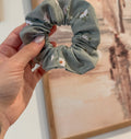 Sage Daisy Scrunchie