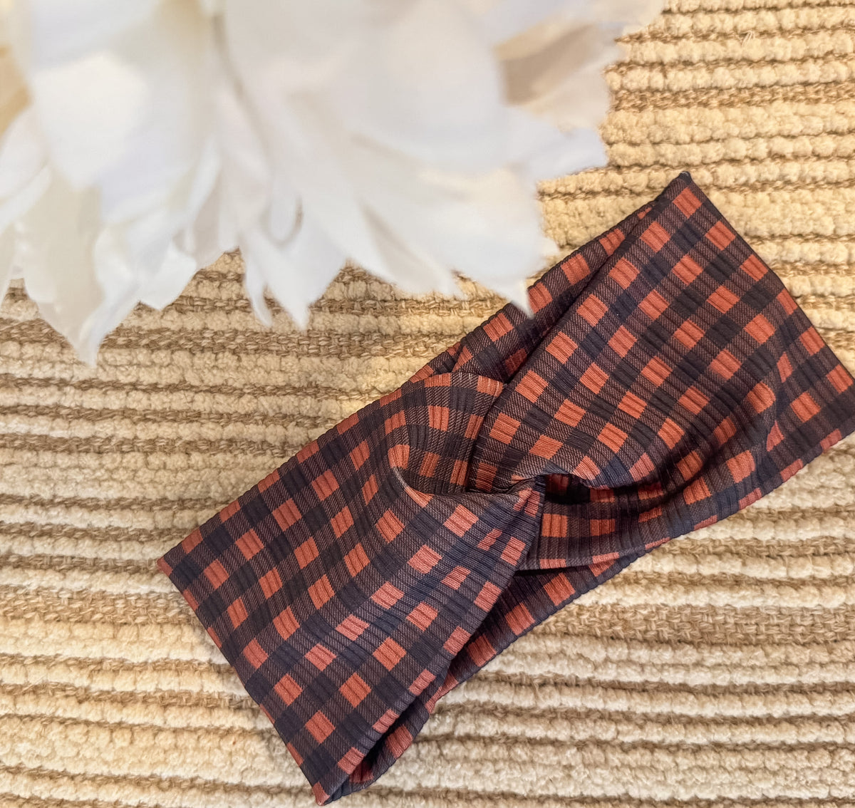 Fall Gingham Headwrap
