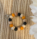 Pumpkins and Bows Wristlet