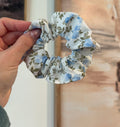 Blue Vintage Roses Scrunchie