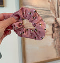 Mauve Bees Scrunchie