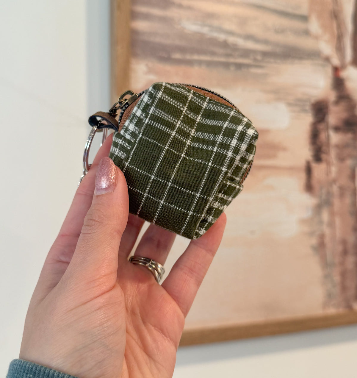 Green Flannel Clip & Go