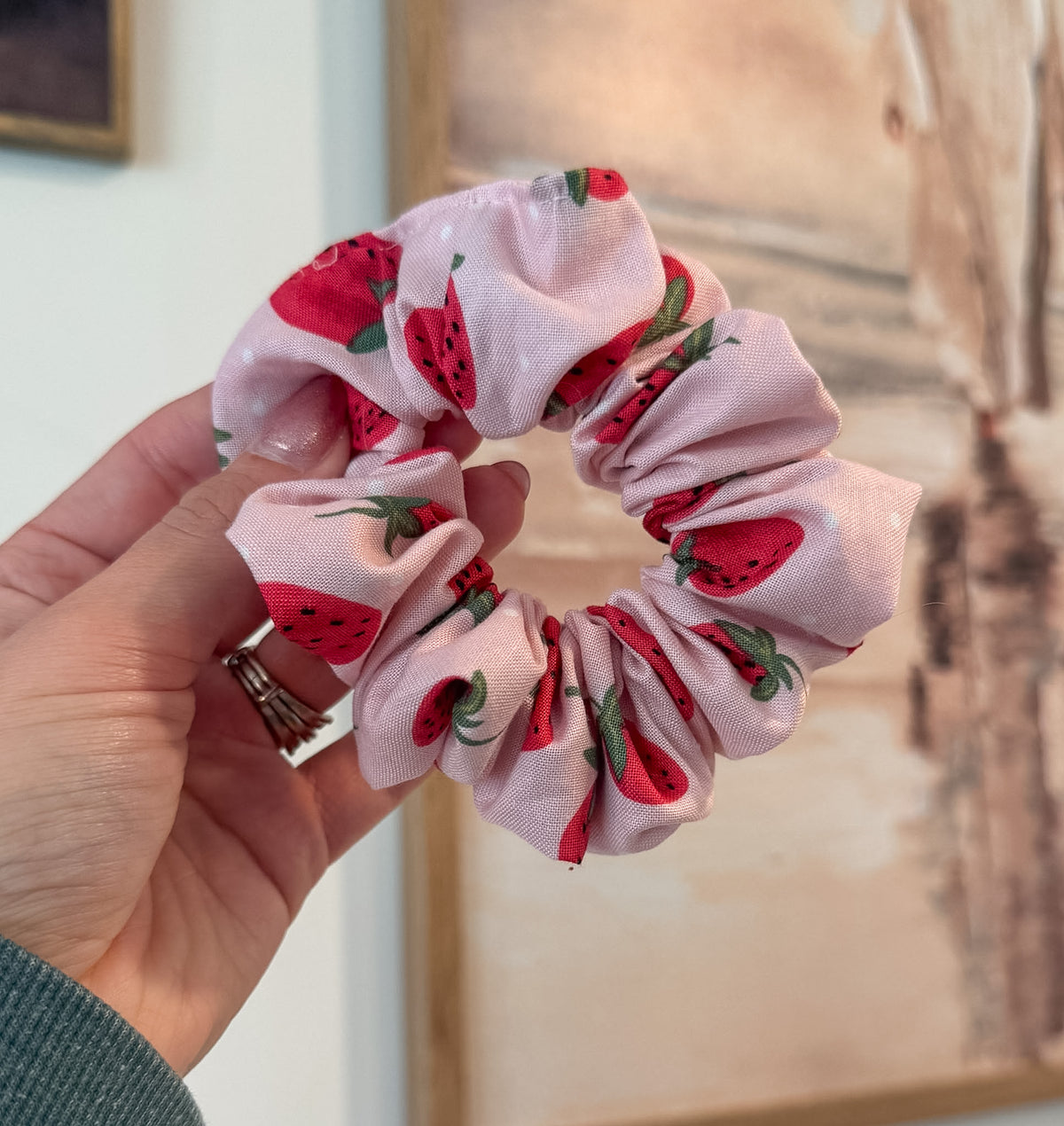 Strawberries Scrunchie
