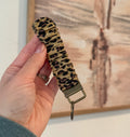 Leopard Print Scrunchie Keychain