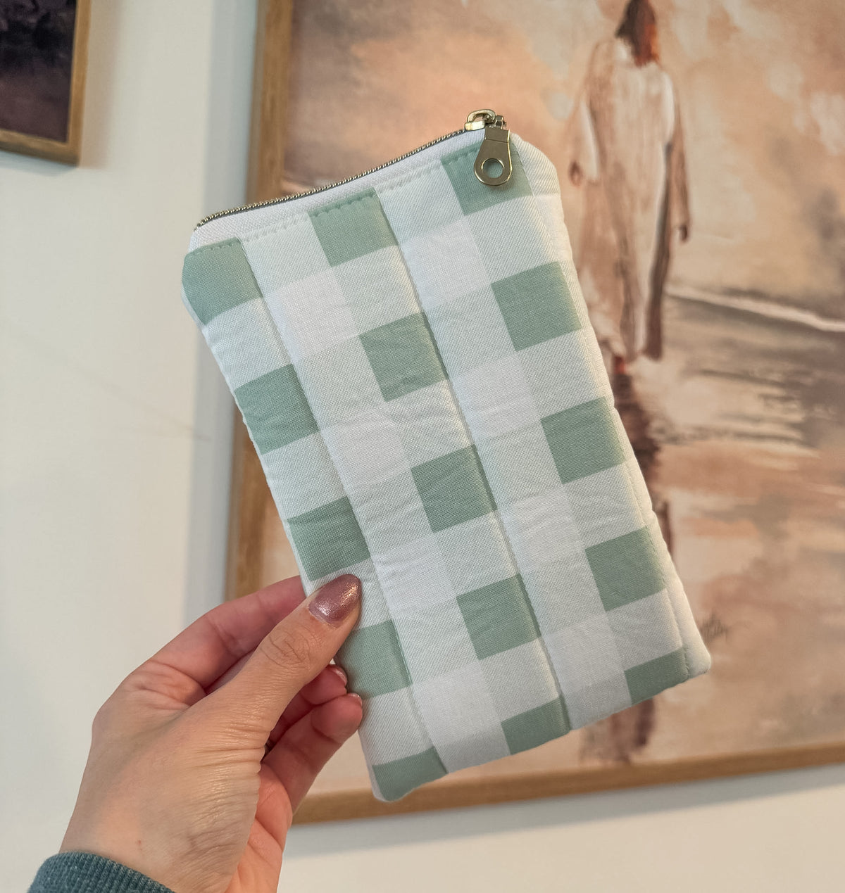 Green Gingham Flo & Go