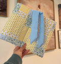Blue Vintage Patchwork Quilted Book Sleeve
