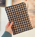 Black and Brown Flannel Quilted Everyday Essential