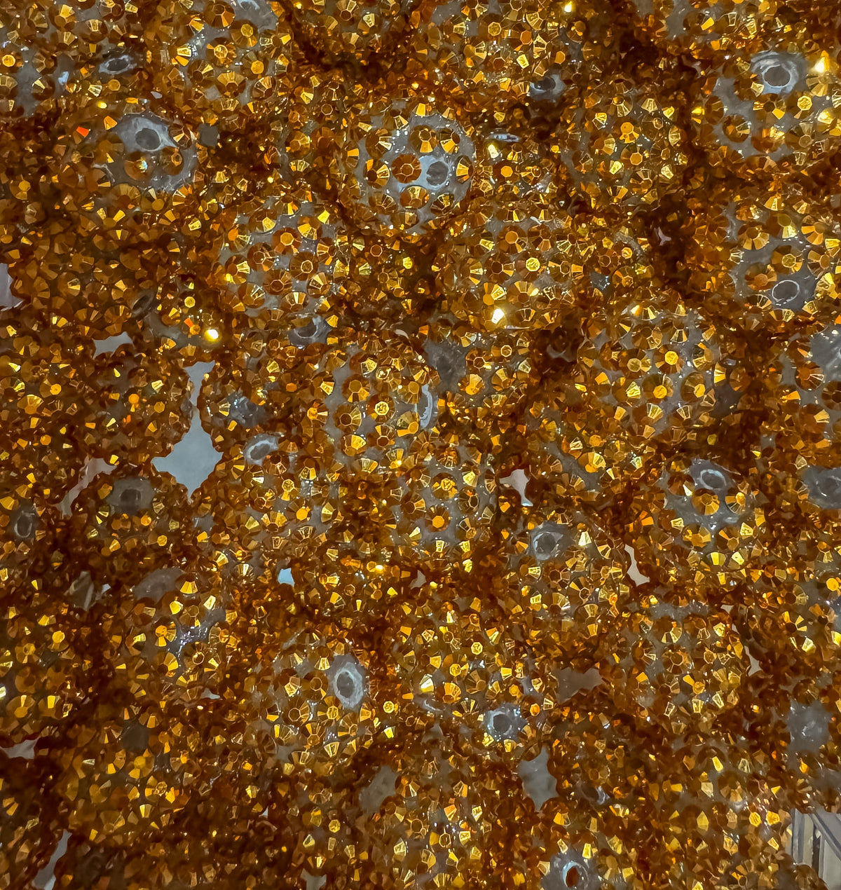 Amber Gold 16mm Rhinestone-Single