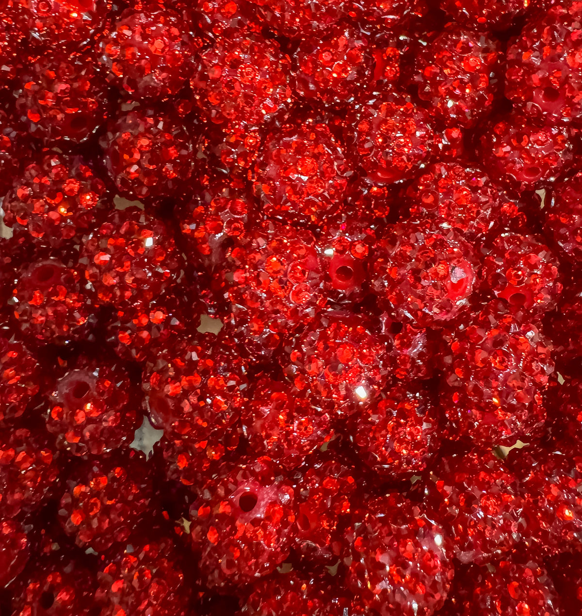 Red 16mm Rhinestone-Single