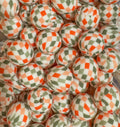 Christmas Checkered 15mm Round Bead-SINGLE