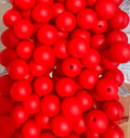 Red 12mm Round Bead-SINGLE