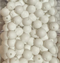 White 12mm Round Bead-SINGLE
